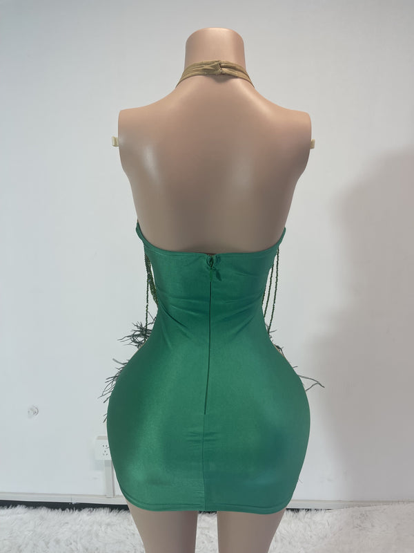 Rhinestone Mini Dress (Custom make)