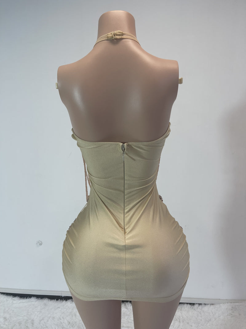 Rhinestone Mini Dress (Custom make)