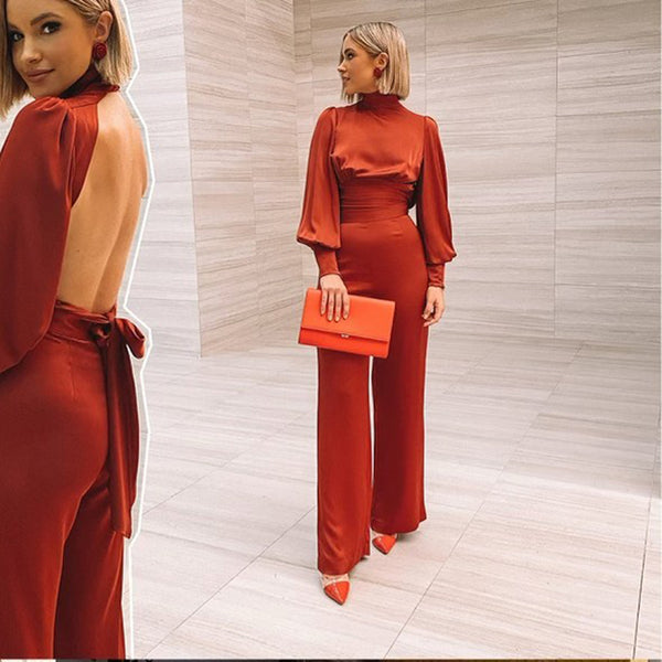 Long Sleeve Red Bodycon Dress