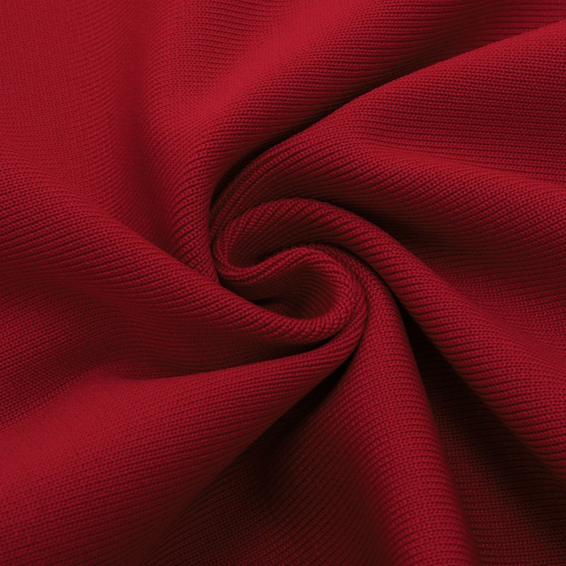 Red Distinctive Cut Out Midi Bandage Dress