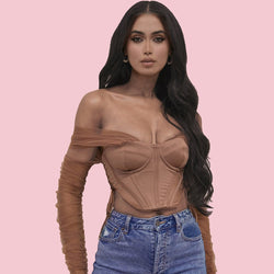 Cut Out Long Sleeve Bodycon Top|https://www.bsb.company/