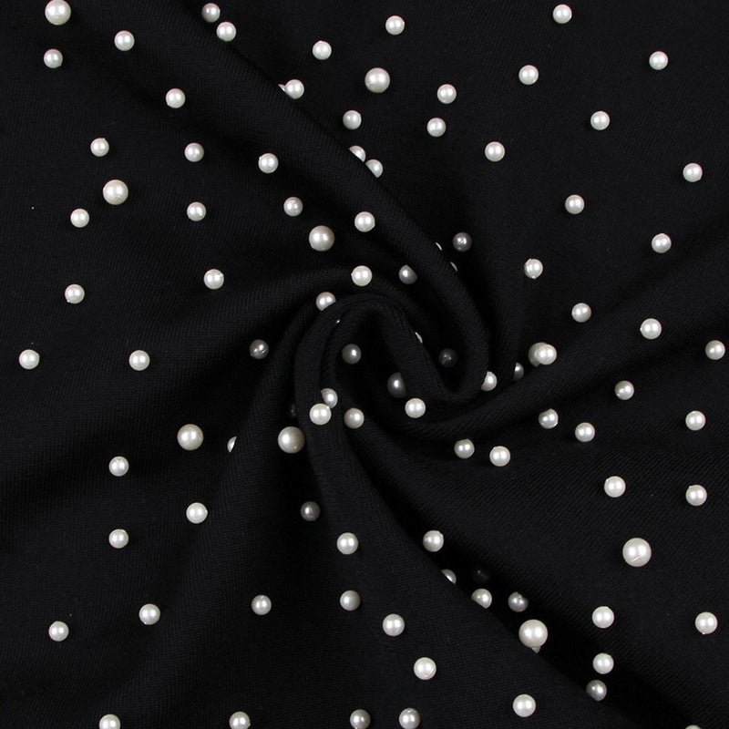 Distinctive Bubble Beads High Neck Bandage Dress